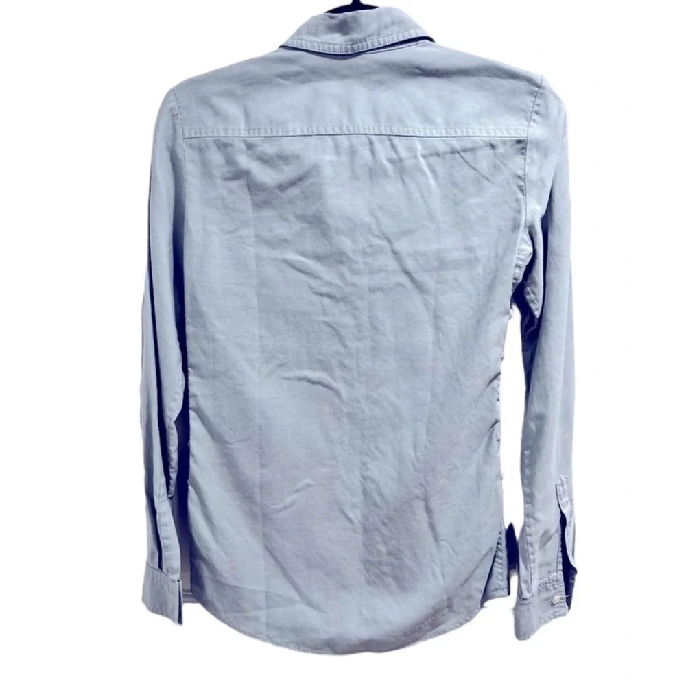 Theory blouse button down size small with buttons… - image 4